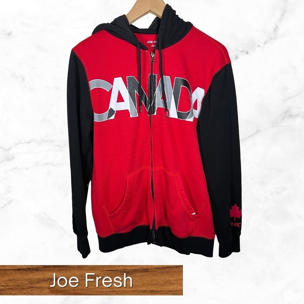 Joe Fresh size small zip up Canada hoodie